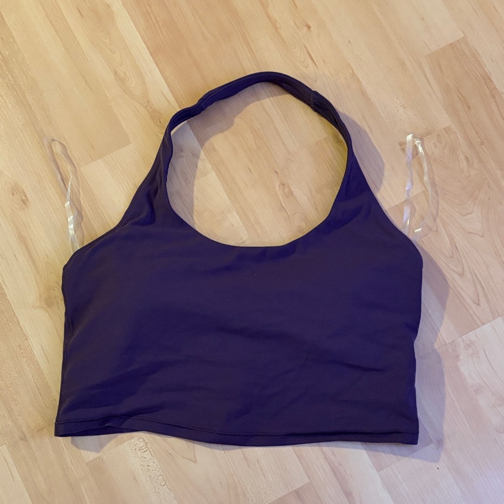 Athleta Purple Halter Crop Top